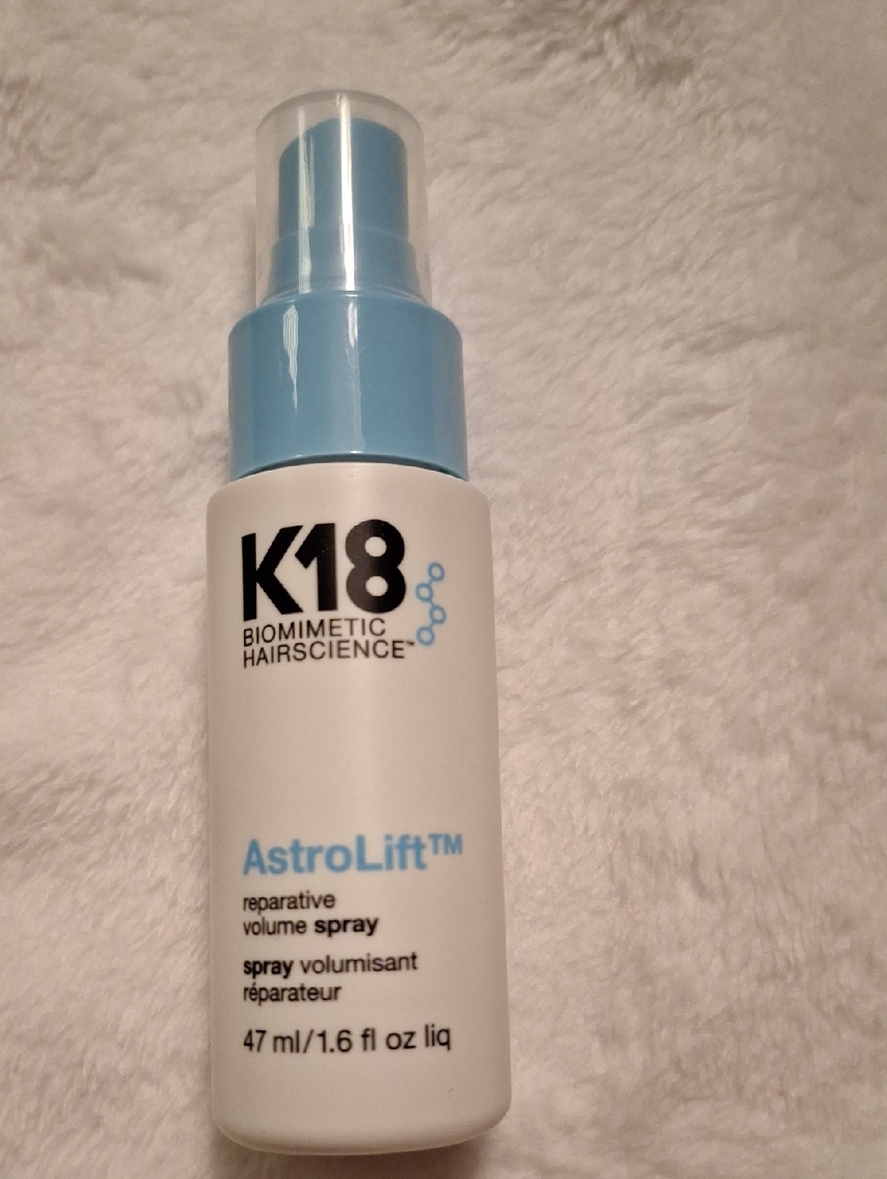 K18 AstroLift Reparative Volume Spray — Light Blue
